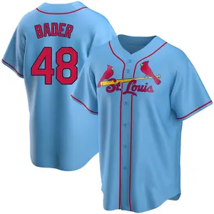 Harrison Bader St. Louis Cardinals Replica Alternate Jersey - Light Blue